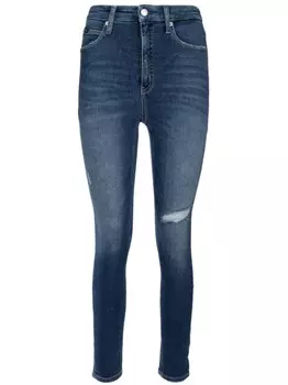 Calvin Klein узкие джинсы, синий