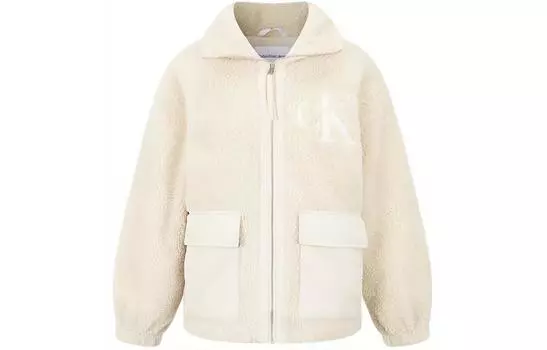 Calvin Klein Женская бархатная куртка, цвет Beige