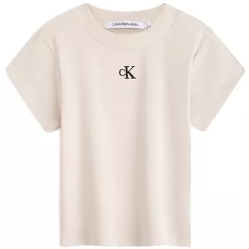 Calvin Klein Женская футболка, ACF – слоновая кость белая