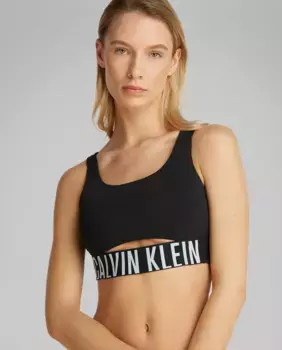 Calvin Klein Женский спортивный бюстгальтер, чёрный