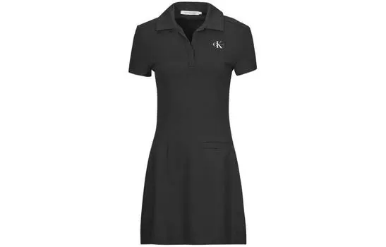 Calvin Klein Женское платье с шортами и рукавами, цвет Black