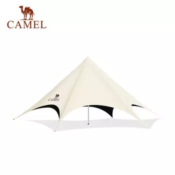 Camel большая палатка с навесом для кемпинга, виниловая, 1V32264386, цвет слоновой кости