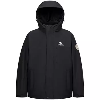 CAMEL Мужская куртка, Светлый Хаки/Коричневый