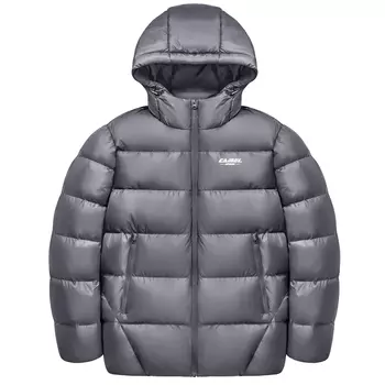 Camel Мужской пуховик верблюжьего цвета, Зеленый лес