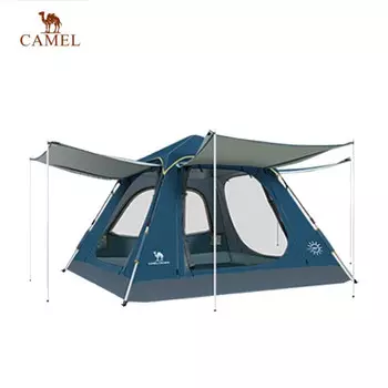 Camel Уличная палатка Camel, трехдверная, подпружиненная, с защитой от солнца и дождя A1S3NA106 синяя