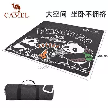Camel уличный влагостойкий коврик для пикника, кемпинга, пикника, коврик для сна, 1J32267154, черный