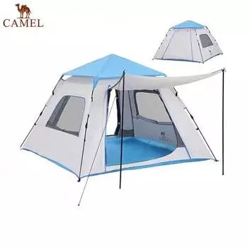 Camel Xiaoyao серия уличная палатка с серебряным солнцезащитным кремом для кемпинга, полностью автоматическое быстро открывающееся туристическое снаряжение синего/белого цвета