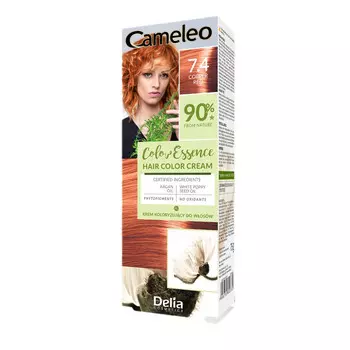 Cameleo, Color Essence, крем-краска для волос 7.4 Медно-красный, 75г