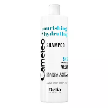 Cameleo, Vegan, веганский увлажняющий и питательный шампунь с аминокислотным комплексом, 400мл