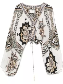 Camilla блузка Tile Style, белый