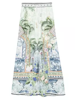 Camilla брюки Jardim Party, зеленый