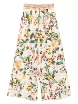 Camilla брюки с графичным принтом, розовый