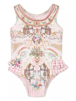 Camilla Kids Lisbon купальник с принтом «Колыбельная», розовый