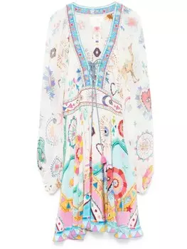 Camilla Living In Colour мини-платье, белый