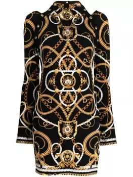 Camilla платье мини с открытой спиной и принтом Coast To Coast, черный