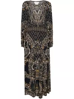 Camilla платье Raglan со сборками, синий