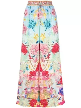 Camilla прямые брюки с цветочным принтом, разноцветный
