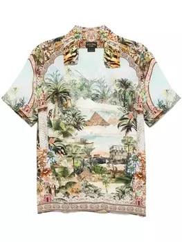 Camilla рубашка с распашным воротником, синий