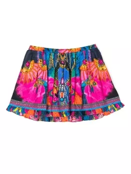 Camilla юбка с графичным принтом, мультиколор