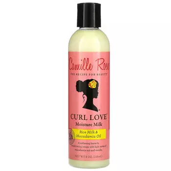 Camille Rose, Curl Love Moisture Milk, несмываемый кондиционер, рисовое молоко и масло макадамии, 240 мл (8 унций)