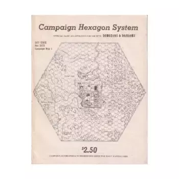 Campaign Hexagon System (2nd Printing), Dungeons & Dragons Fantasy Supplements - Maps (Judges Guild), мягкая обложка