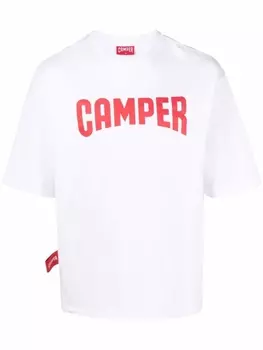 Camper футболка с логотипом, белый