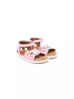 Camper Kids сандалии Miko Twins с перфорацией, розовый