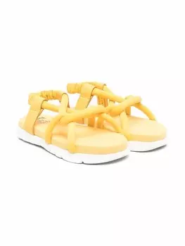 Camper Kids сандалии Oruga с ремешком на пятке, желтый