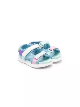 Camper сандалии Oruga Twins на липучках, зеленый