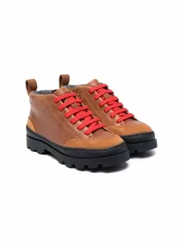 Camper высокие кроссовки Brutus на платформе, коричневый