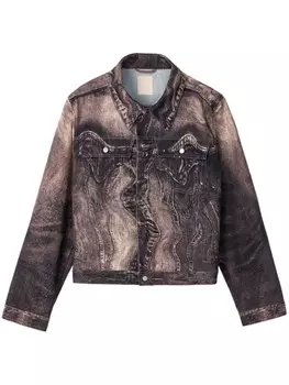 CamperLab джинсовая куртка с принтом в виде вихря, розовый