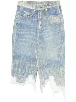 CamperLab джинсовая юбка миди, синий