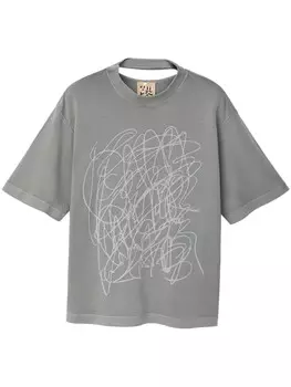 CamperLab футболка с принтом, серый