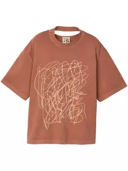 CamperLab футболка с вырезом, красный