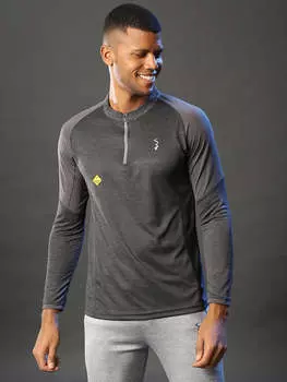 Campus Sutra Мужская клетчатая повседневная рубашка с разрезом, черный