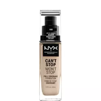 Can’T stop не остановит 24-часовой тональный крем Nyx Professional Makeup, цвет fair