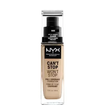 Can’T stop не остановит 24-часовой тональный крем Nyx Professional Makeup, цвет nude