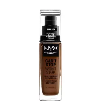 Can’T stop не остановит 24-часовой тональный крем Nyx Professional Makeup, цвет deep rich