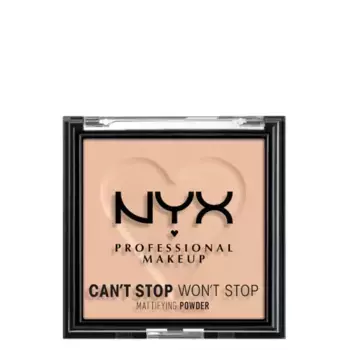Can'T stop will stop легкая матовая пудра 7 г Nyx Professional Makeup, цвет light medium
