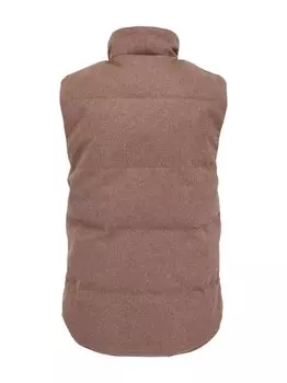 Canada Goose дутый жилет с нашивкой-логотипом, коричневый