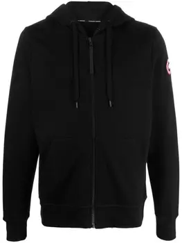Canada Goose худи с нашивкой-логотипом, черный