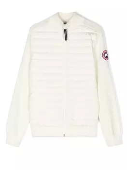 Canada Goose Kids дутый бомбер на молнии, нейтральный цвет