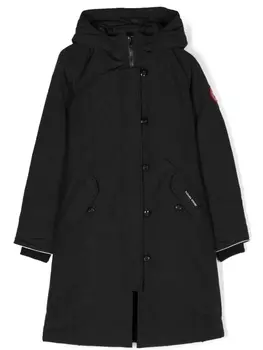 Canada Goose Kids пуховик Britannia с капюшоном, черный