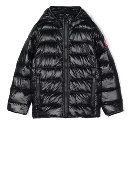 Canada Goose Kids пуховик Crofton, черный