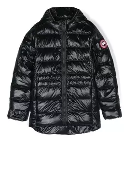 Canada Goose Kids пуховик Crofton, черный