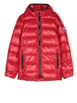 Canada Goose Kids пуховик Crofton, красный