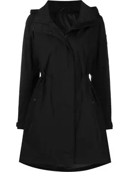 Canada Goose куртка с нашивкой-логотипом и капюшоном, черный