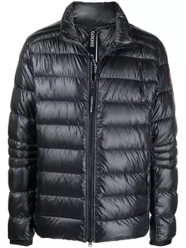 Canada Goose пуховик Crofton с высоким воротником, черный