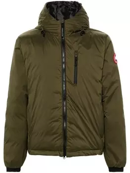 Canada Goose пуховик Lodge Hoody, зеленый
