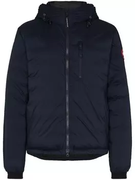 Canada Goose пуховик Lodge с капюшоном, синий